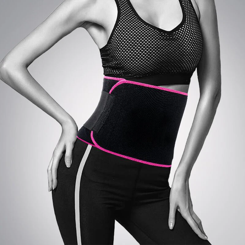 

Adjustable Elastic Waist Trainer Blasting Sweat Slimming Belt Corset Sports Care Lumbar Pain Relief Support Brace Custom Logo