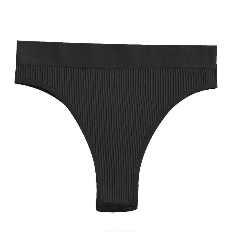 

Solid Color S-XL Sexy Cotton Traceless Briefs Women Girl High Waisted Soft Pantys Seamless Popular Thread Underwear Female