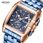 Relogios Masculino MEGIR часы Мужские кварцевые наручные часы с хронографом из нержавеющей стали 2020 Роскошные военные часы мужские дропшиппинг