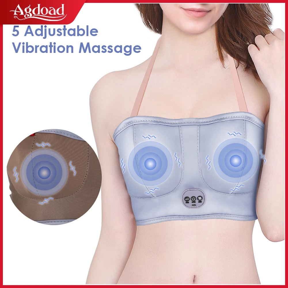

Electric Bra Massager Breast Enlargement Beauty Chest Infrared Heating Vibration Massage Bra USB Charging Health Care