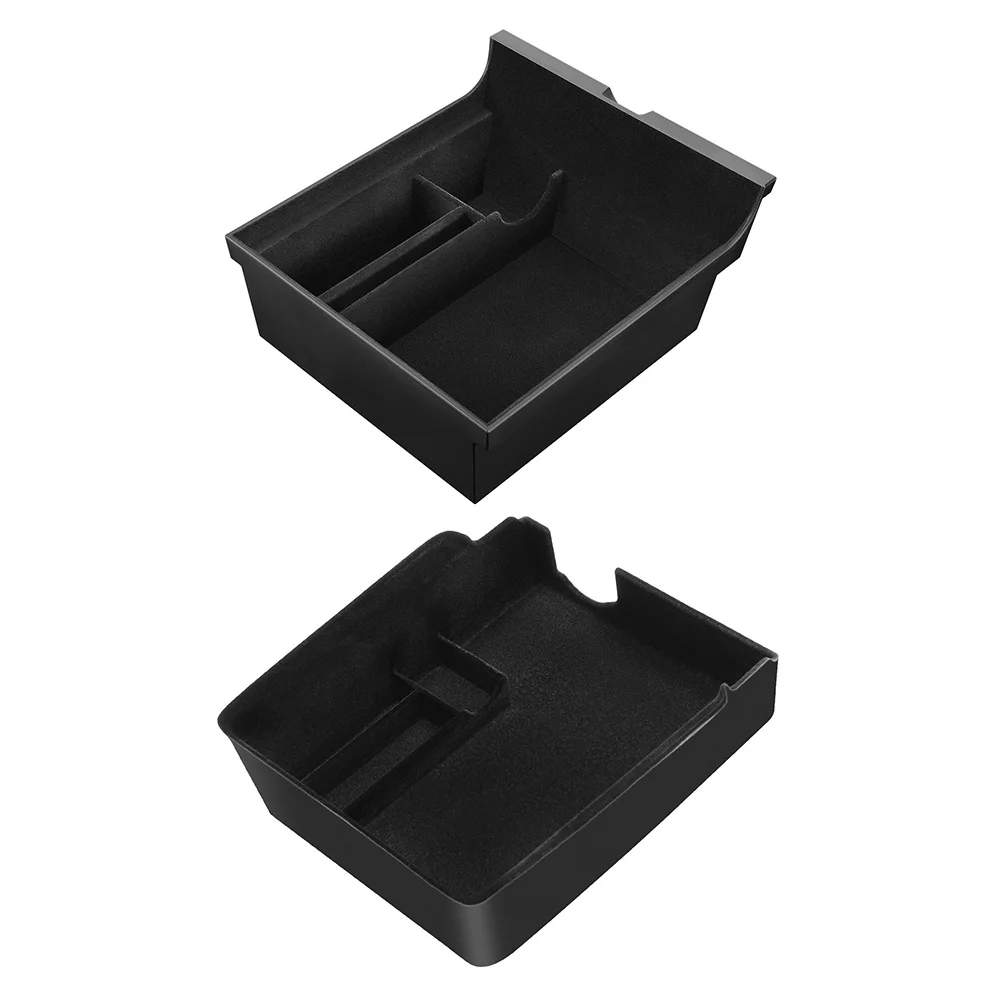 Car Center Console Flocking Organizer Containers for Tesla Model 3 Y 2021 Armrest Storage Box Tray Interior Accessories | Автомобили и