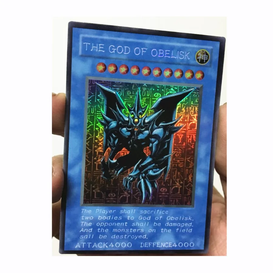 Yu Gi Oh DIY Egyptian God Slifer The Sky Dragon Toys Hobbies Hobby Collectibles Game Collection Anime Cards | Игрушки и хобби