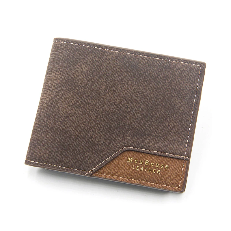 

New Short Male Business Wallet Purse Card Holder Men Fashion PU Leather Multifunction Purses Casual Wallets For Men 2021