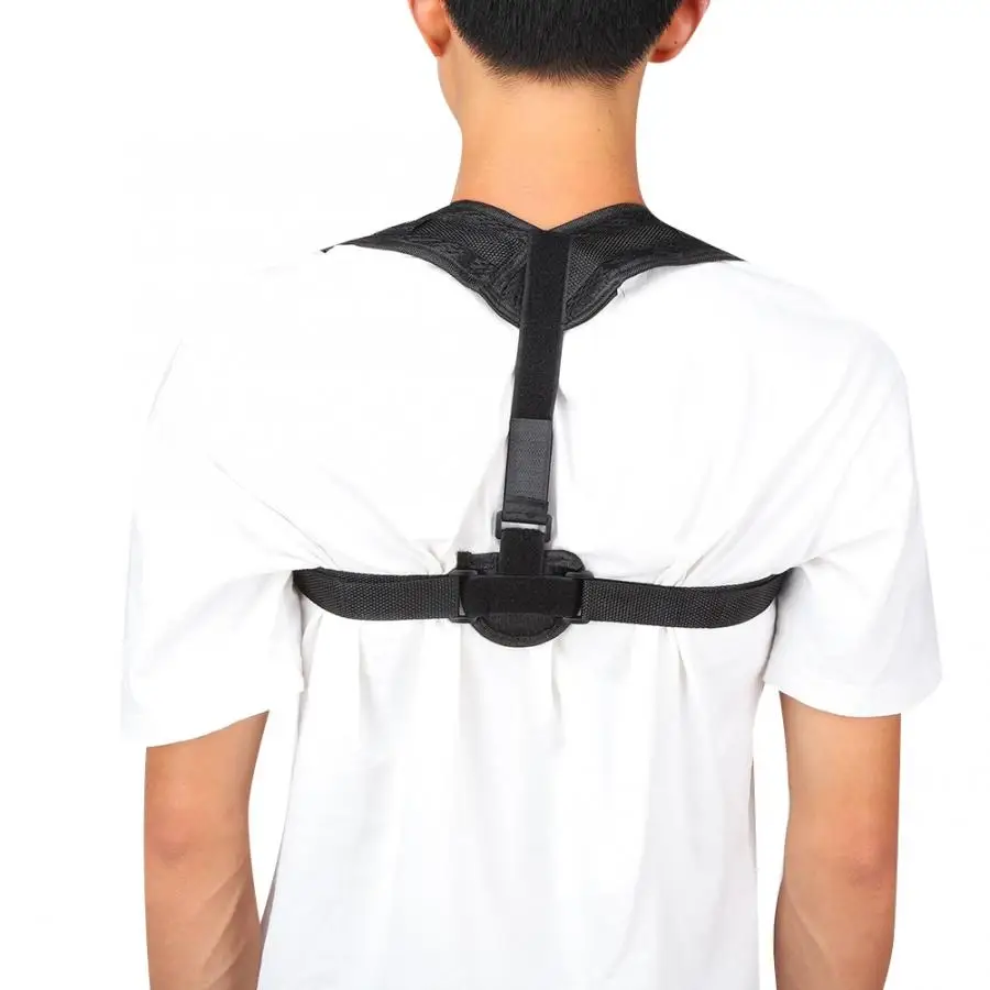 Регулируемый Корректор осанки на спине дышащий качественный поддерживающий