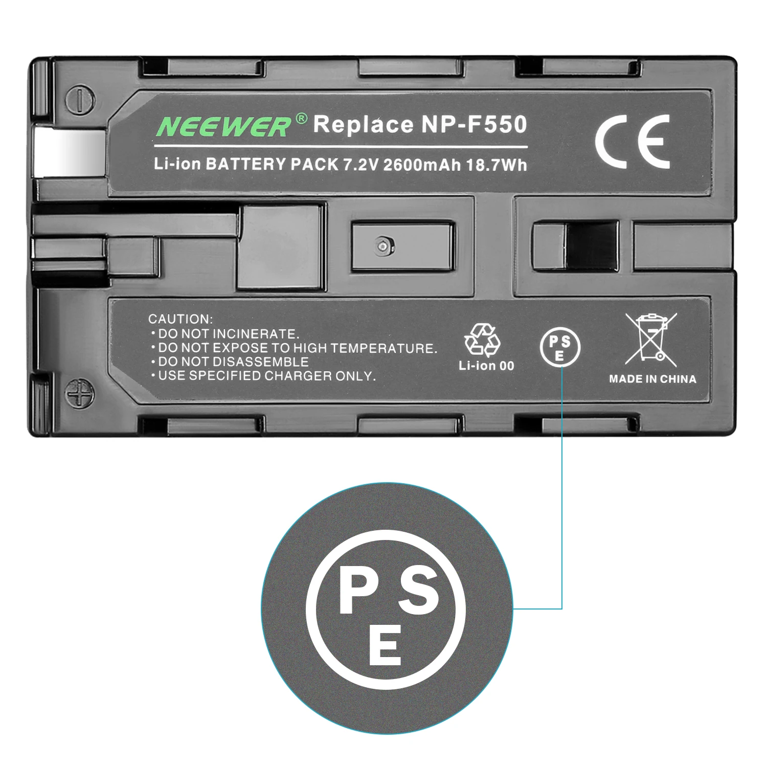 Neewer 2 пакет 7 4 V 2600 мА/ч Перезаряжаемые Li-Ion Батарея замена батарей для Sony NP-F550/570/530