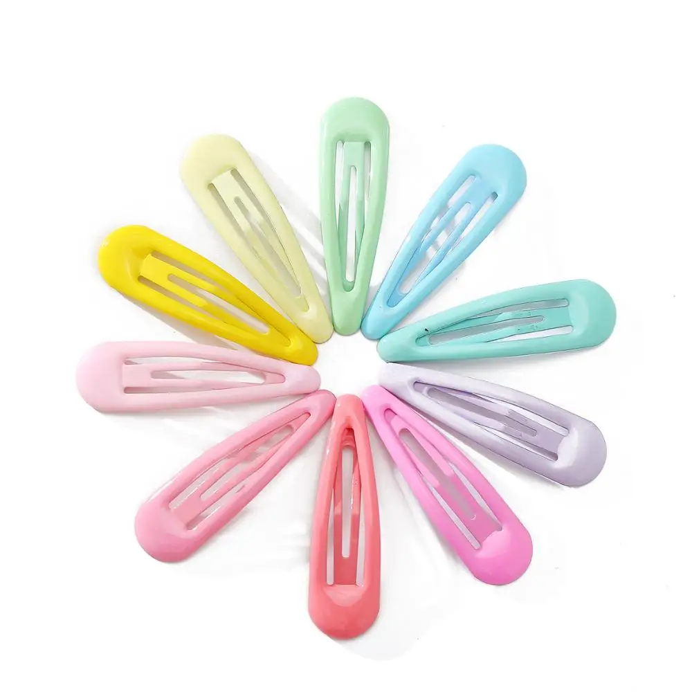 

10PCS Candy Color Hairpin Adult Bangs Simple Cute Colorful Epoxy Children Girl BB Clip Hair Accessories Women