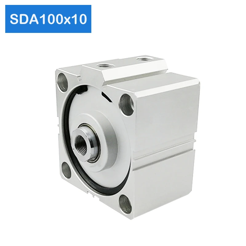 

SDA100*10 Free shipping 100mm Bore 10mm Stroke Compact Air Cylinders SDA100X10 Dual Action Air Pneumatic Cylinder