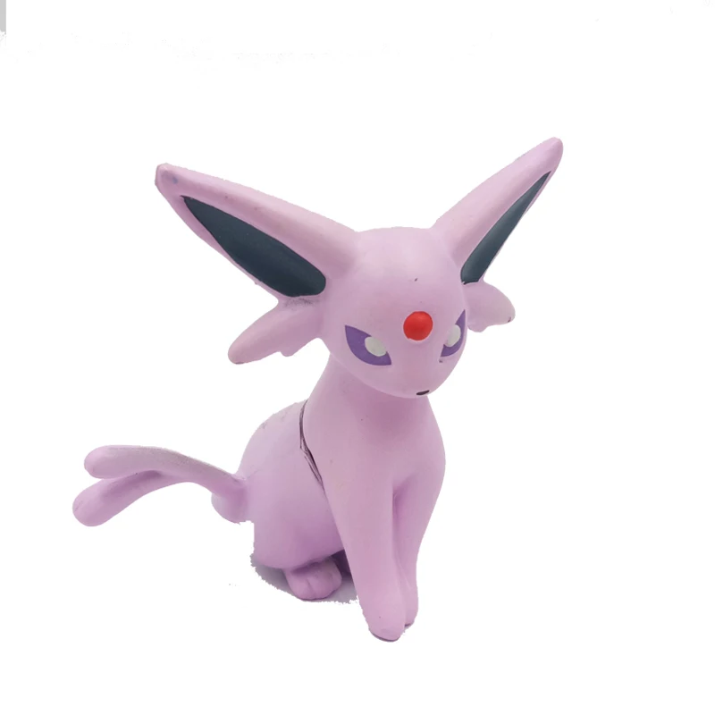 Фигурка Пикачу, игрушка eevee Vaporeon Jolteon Flareon Espeon Umbreon Leafeon Glaceon Sylveon Pocket Monster manga аниме - Цвет: Розовый
