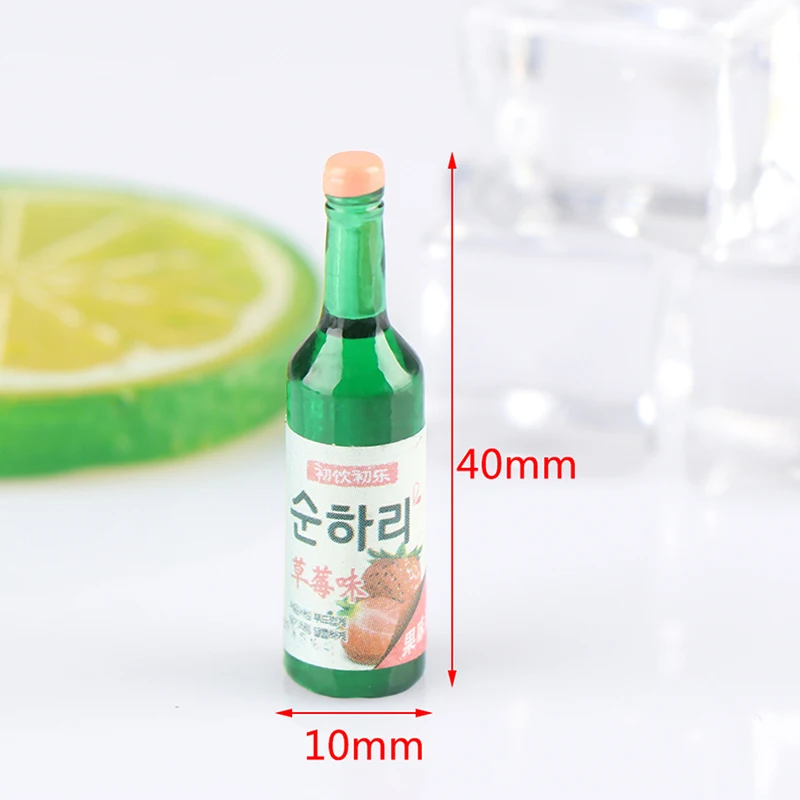 

8pcs Dollhouse Miniature Bottle Model Mini Food Doll Fit Toy Accessories For Dollhouse Decals new