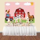 Виниловый фон с изображением животных, фермы, двора, для дня рождения, для девочек