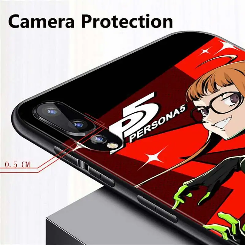 

P5 P Persona 5 Anti-fall Phone Case for Samsung Galaxy A90 A80 A70S A60 A50S A40 A20E A20 A10S Soft Black Cover