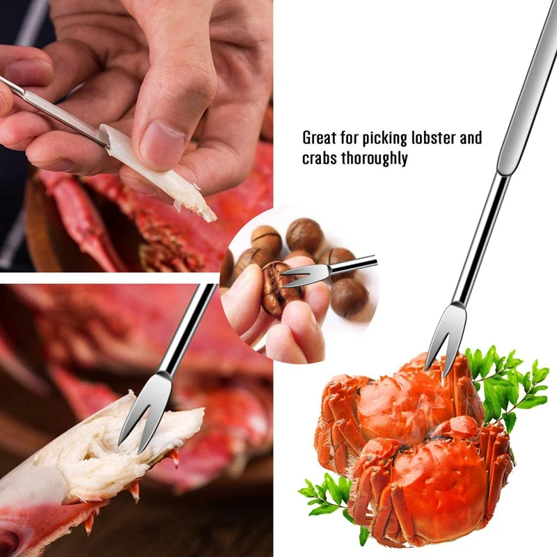 

Seafood Tools Set Nut Crackers of 13Pcs Seafood Opener Tool Set, 3 Pcs Lobster Crackers/Crab Crackers