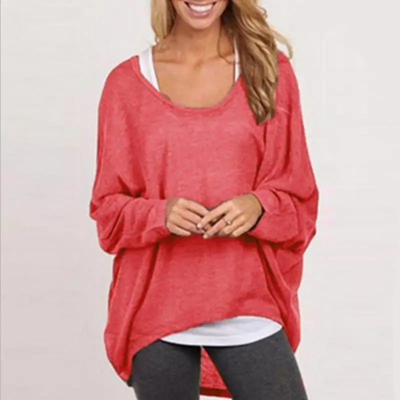 Sweaters Pullovers Spring Autumn Women's Irregular Fat MM Loose Knit Thin O-Neck Sweater Jacket Multicolor Free Shipping | Женская