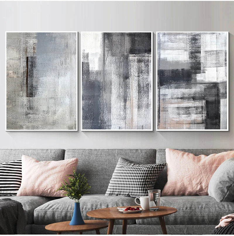 Настенная Картина на холсте в скандинавском стиле настенные постеры черного