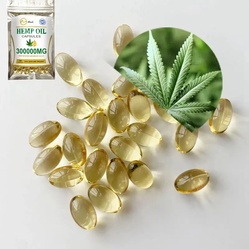 Minch 120 шт. Семена Конопли масло капсулы органические CBD уход за кожей лица для