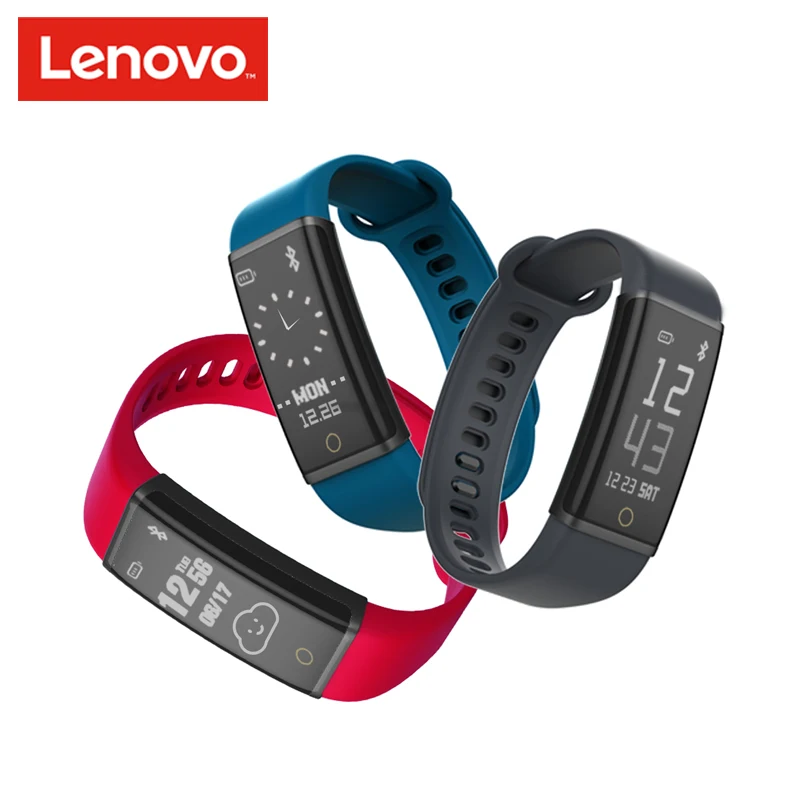 Lenovo фитнес браслет HX03W IP68 водонепроницаемый смарт Bluetooth OLED экран монитор