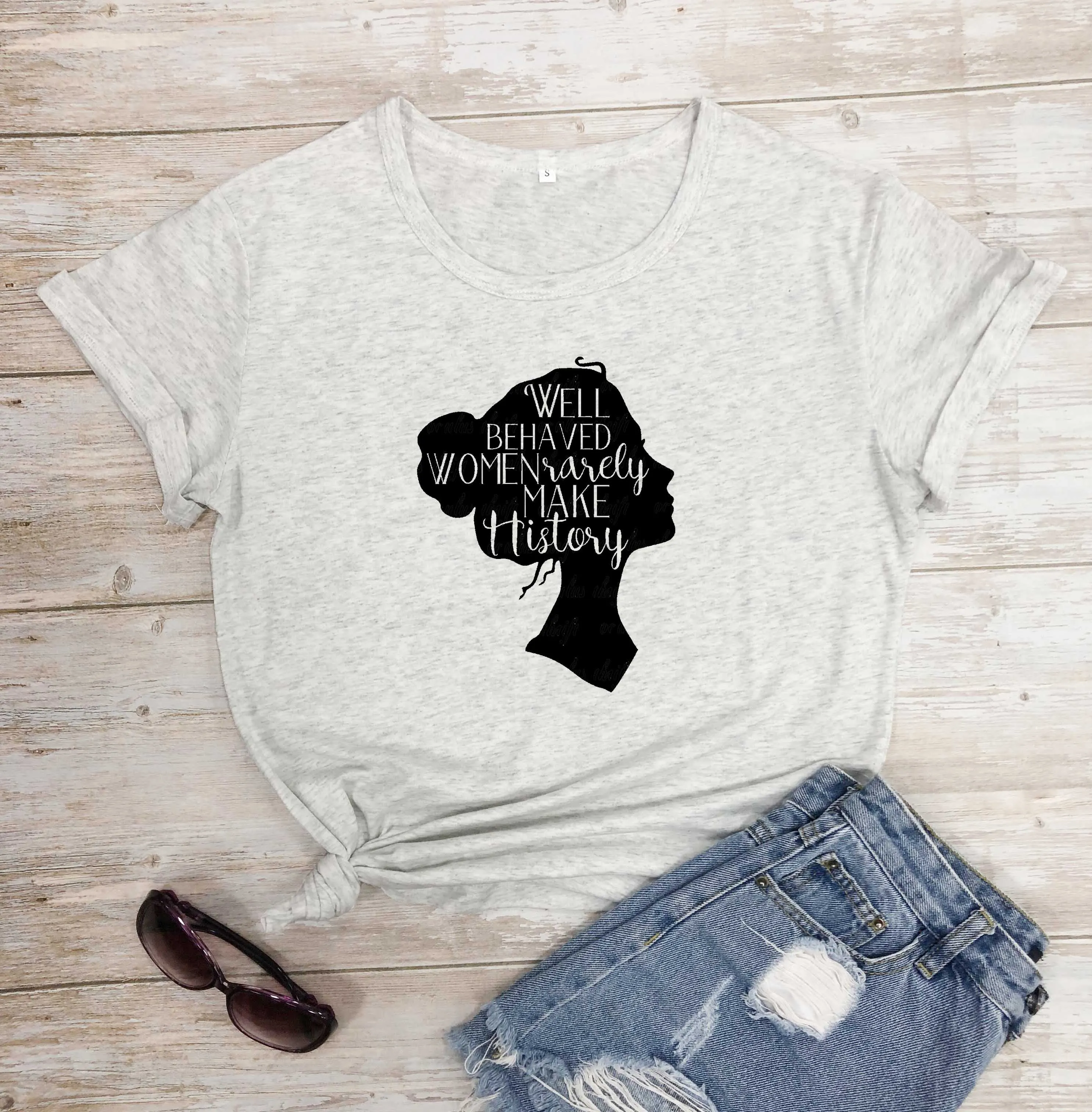 Женская футболка хорошего качества Модная хлопковая Повседневная винтажные