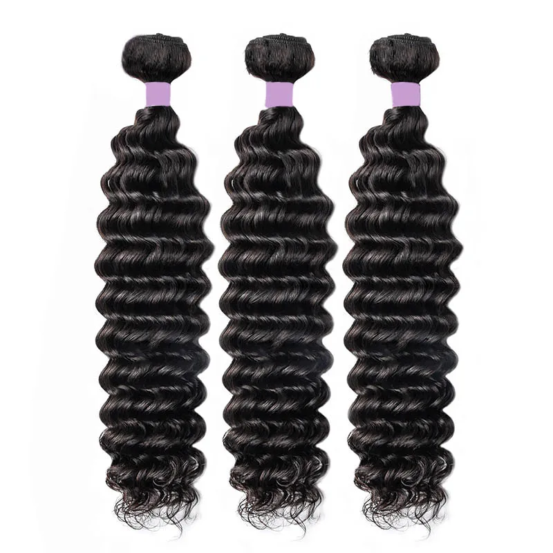 Волнистые пряди с закрытием прямые бразильские человеческие волосы ребенком Remy