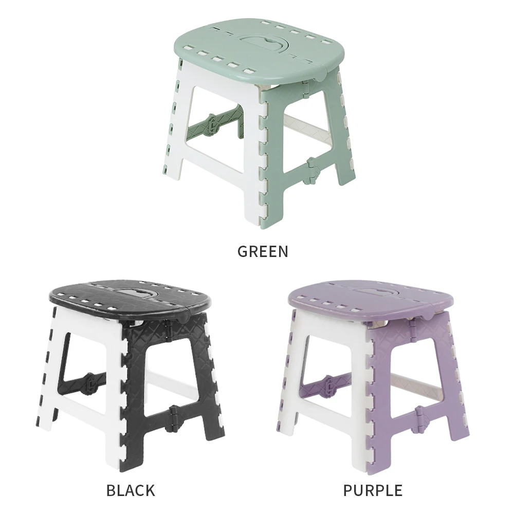 Толстый Складной стул с ручкой портативный складной ступенчатый маленький