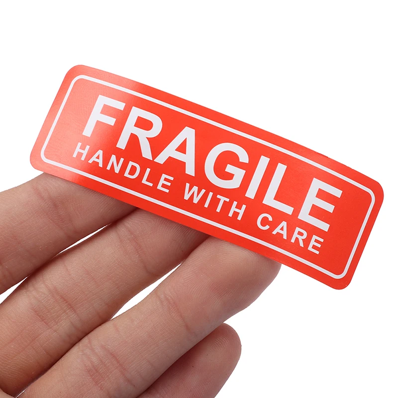 

50/150Pcs New 1 x 3 inch Fragile Label Stickers Handle with Care Thank You Warning Signs Tags