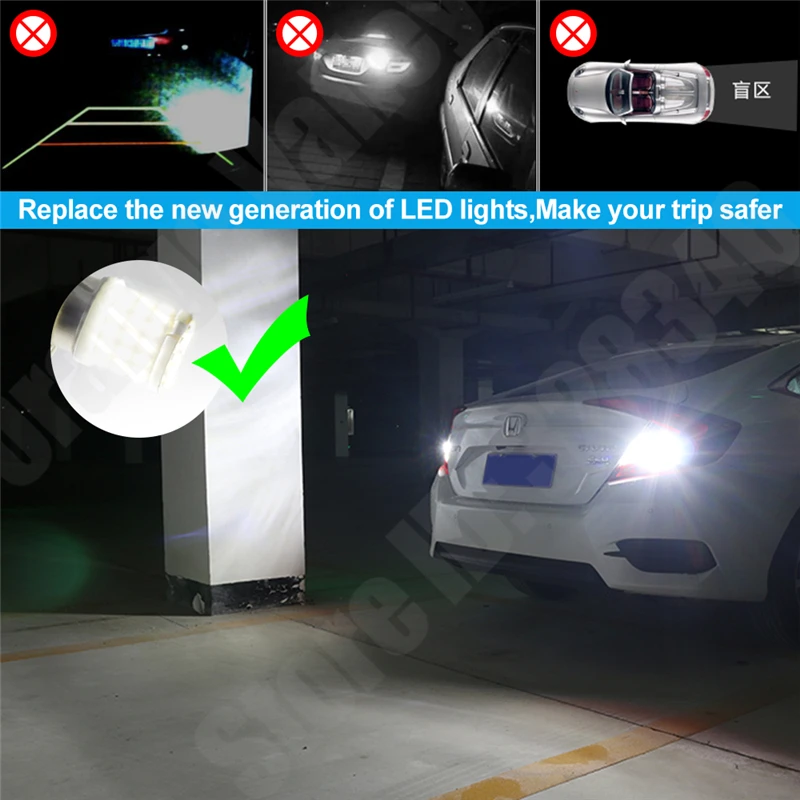 10 шт. Сверхъяркие светодиодные лампы 1156 BA15S BAU15S BAY15D 1157 P21W 57 SMD 3014 | Автомобили и