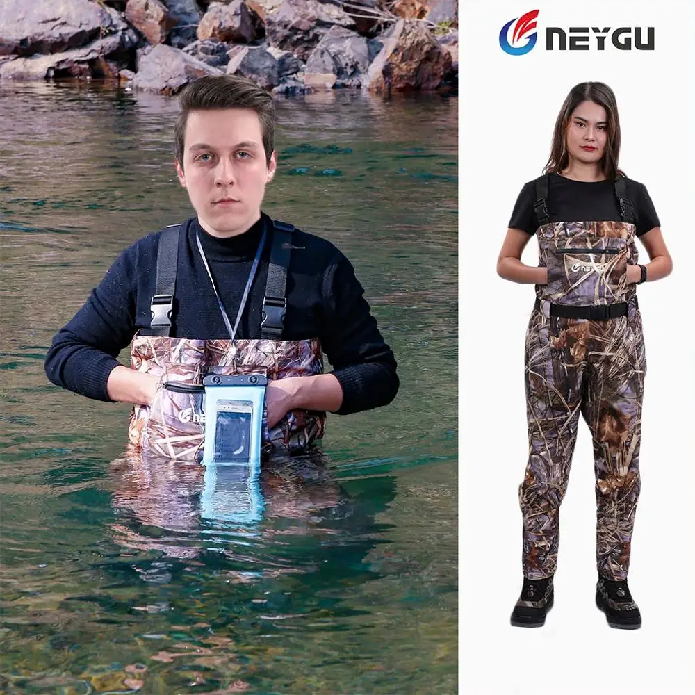 NeyGu camo Quick-Drain водонепроницаемый рыболовный wader с 4 мм неопрена чулок ноги для прогулок в потоп, дождливую и снежную погоду