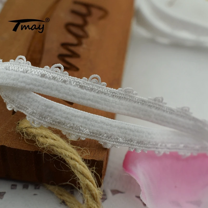 Белые эластичные ленты #1725 резиновые для нижнего белья брюк одежды эластичная