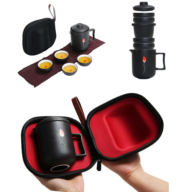 Керамические чайные чашки для путешествий чайных церемоний чайный горшок с