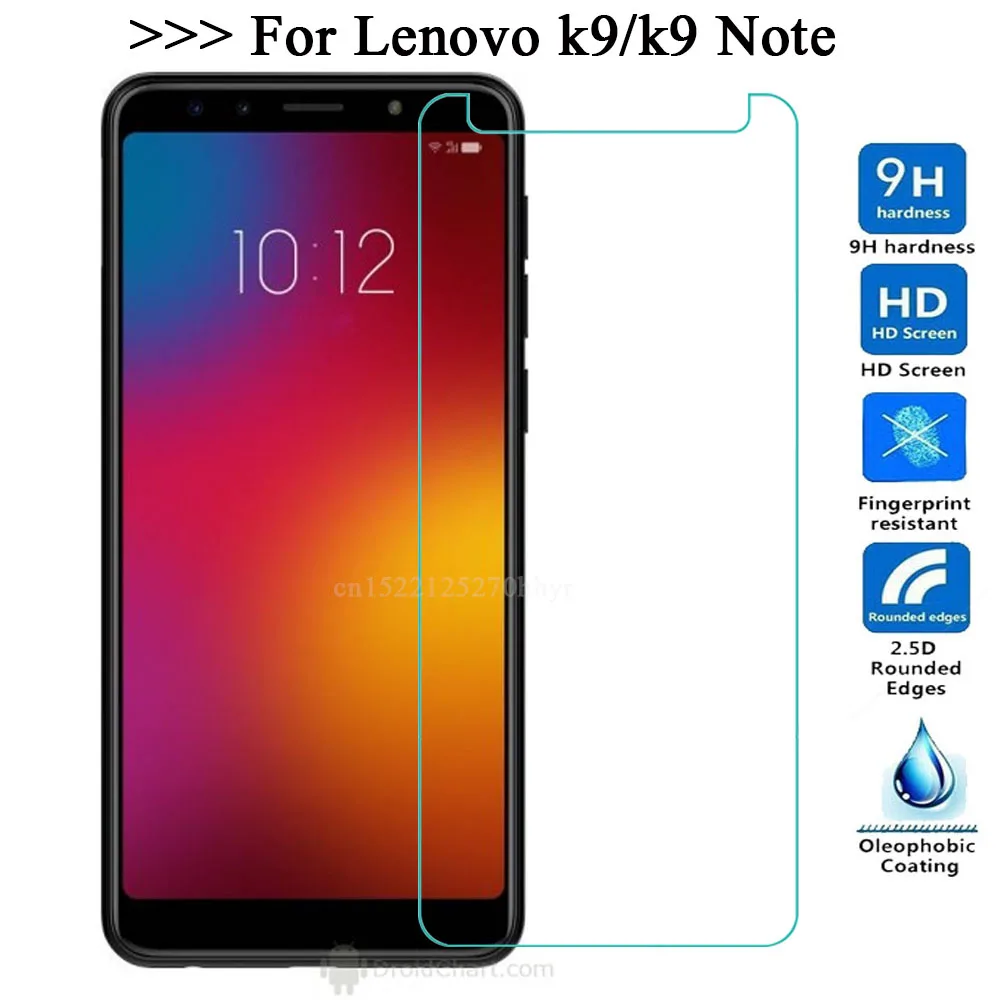 Закаленное стекло для Lenovo k9 Note защитное 2.5D 9H защитная пленка | Мобильные телефоны