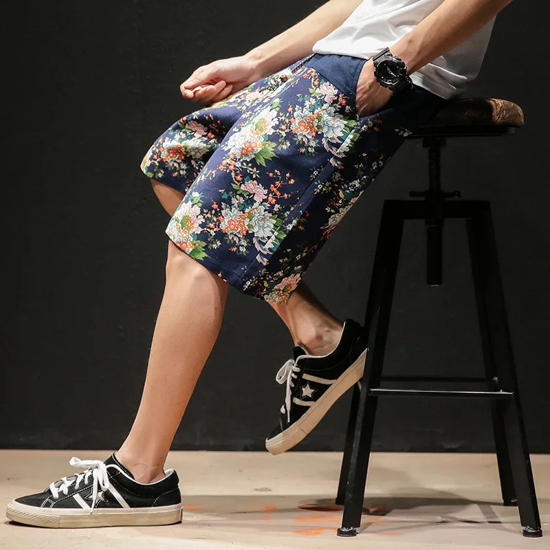 Пляжные шорты в японском стиле Харадзюку с широкими штанинами женские свободные