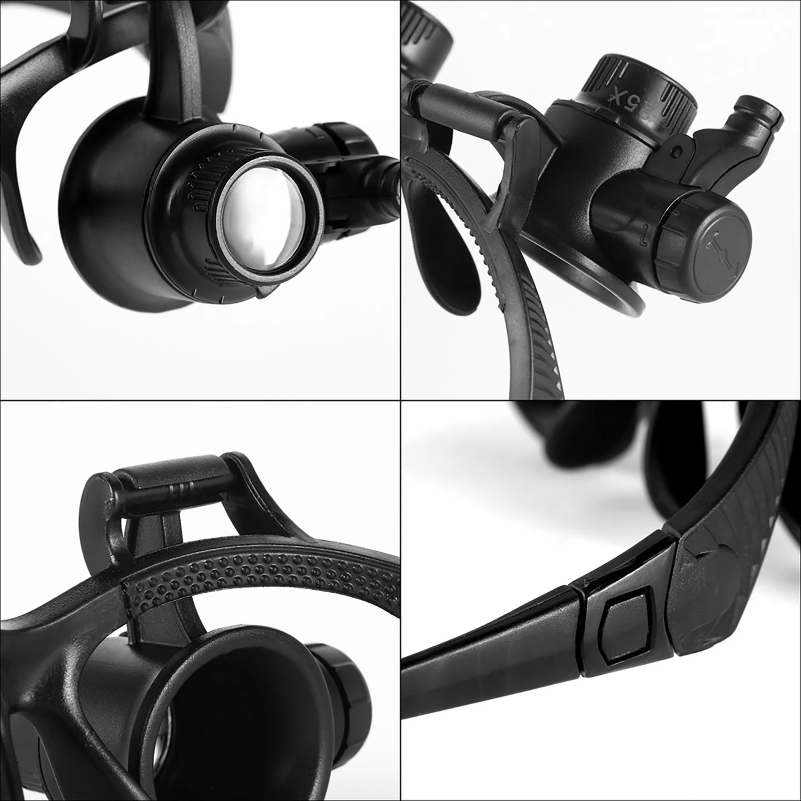 

25X Magnifier Magnifying Eye Glass Loupe Jeweler Watch Repair Kit LED Light 20X