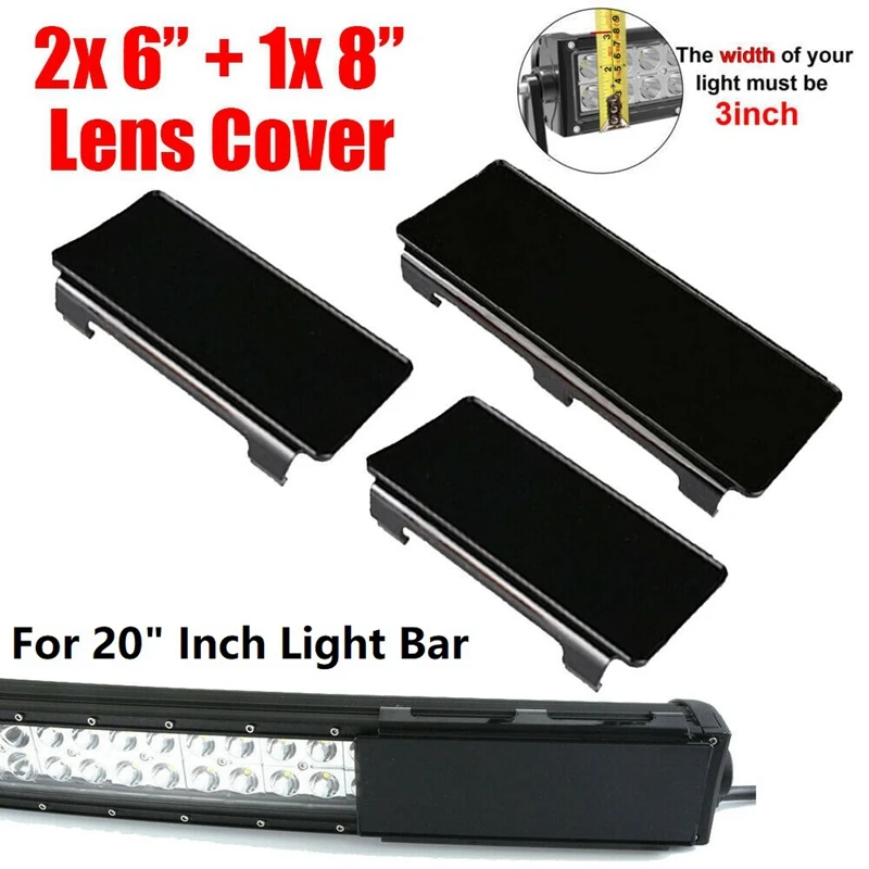

20 Inch Protective Black Lens Cover for LED Light Bar Truck Offroad 4WD SUV ATV