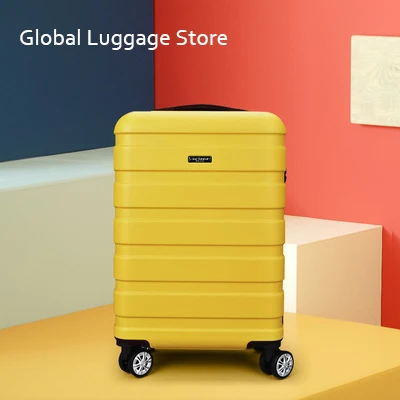Чемодан легкий жесткий Спиннер 20 дюймов желтый чемодан с колесами|Ручные сумки| |