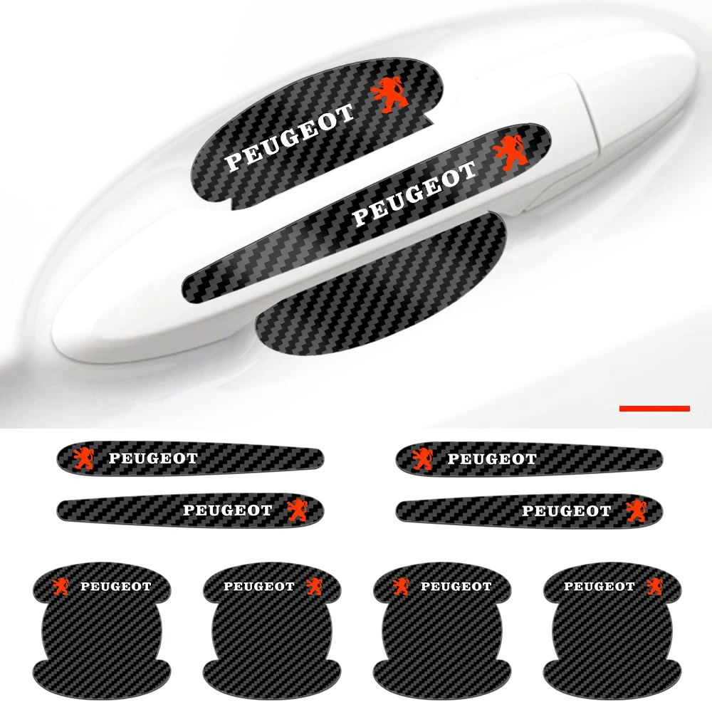 

Car Door Bowl Stickers Bumper Anti-collision Protection Strip Scratch Protector For Peugeot 107 108 206 207 301 508 2008 308 408