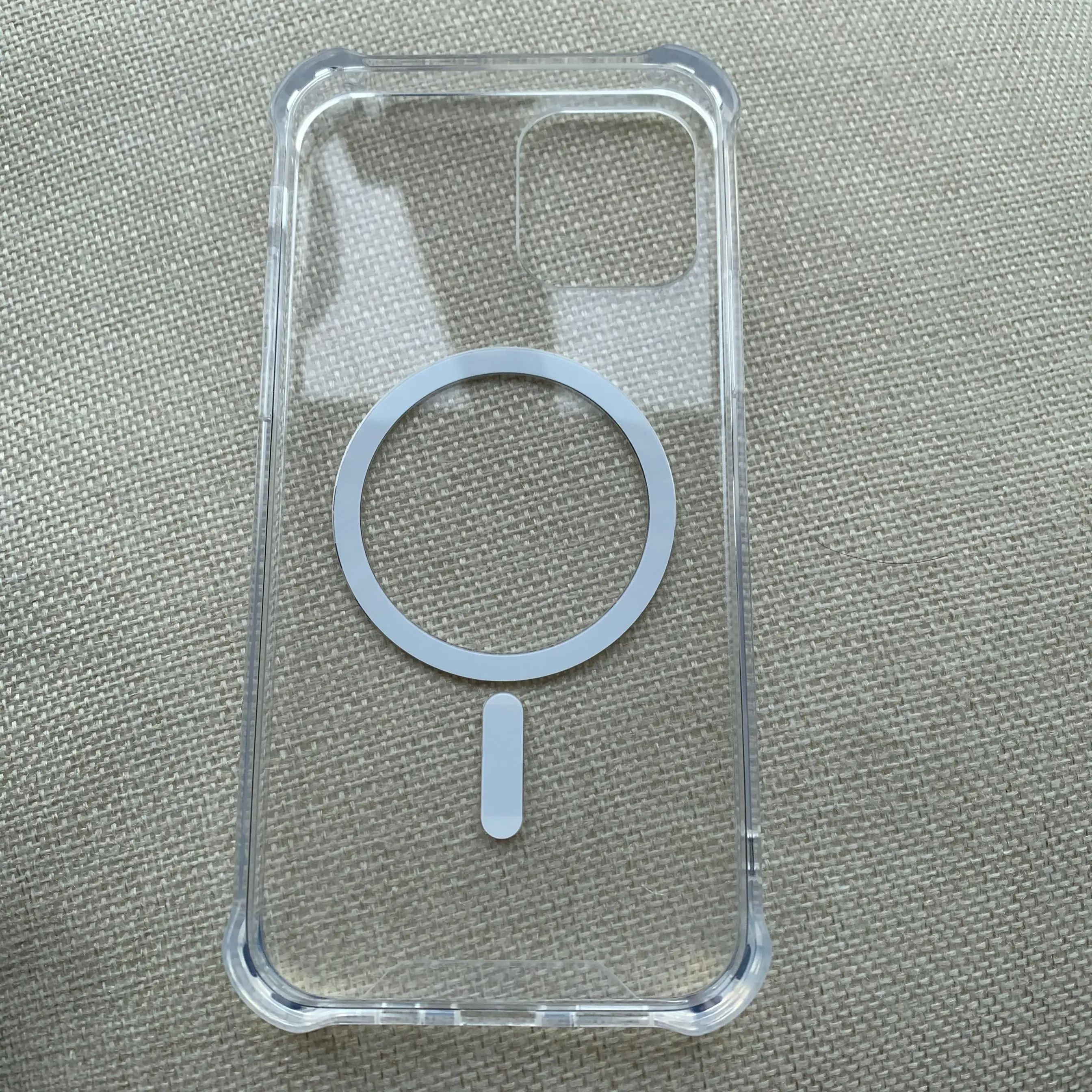 

2020 Newest Coil Circle Clear Case TPU Transparent Case For Phone 12 12 Pro Max For magnetic case is transparent