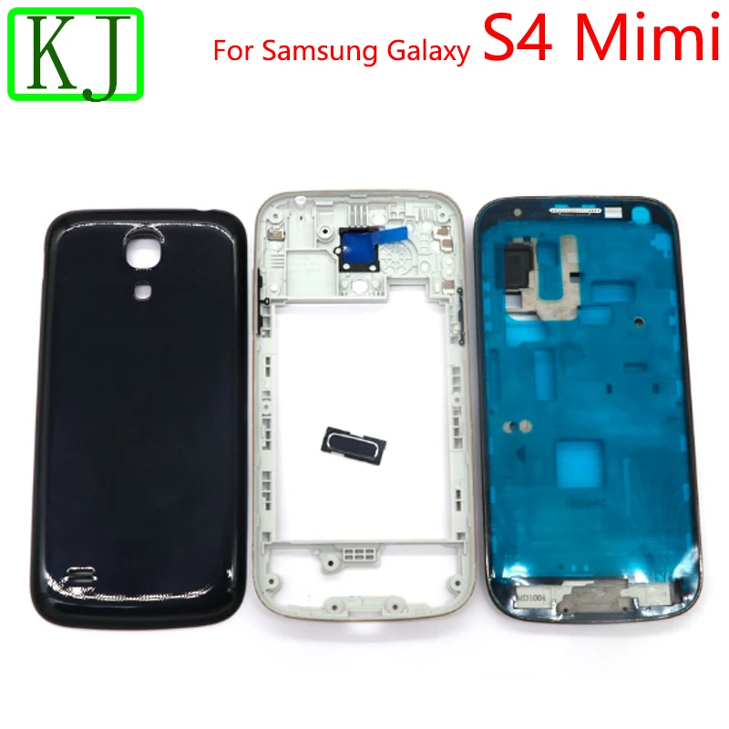 Для samsung Galaxy S4 I9500 I9505 I337 S4Mini i9190 i9192 i9195 Передняя средняя рамка+ крышка батареи Задняя Дверь Корпус для S4 Mini