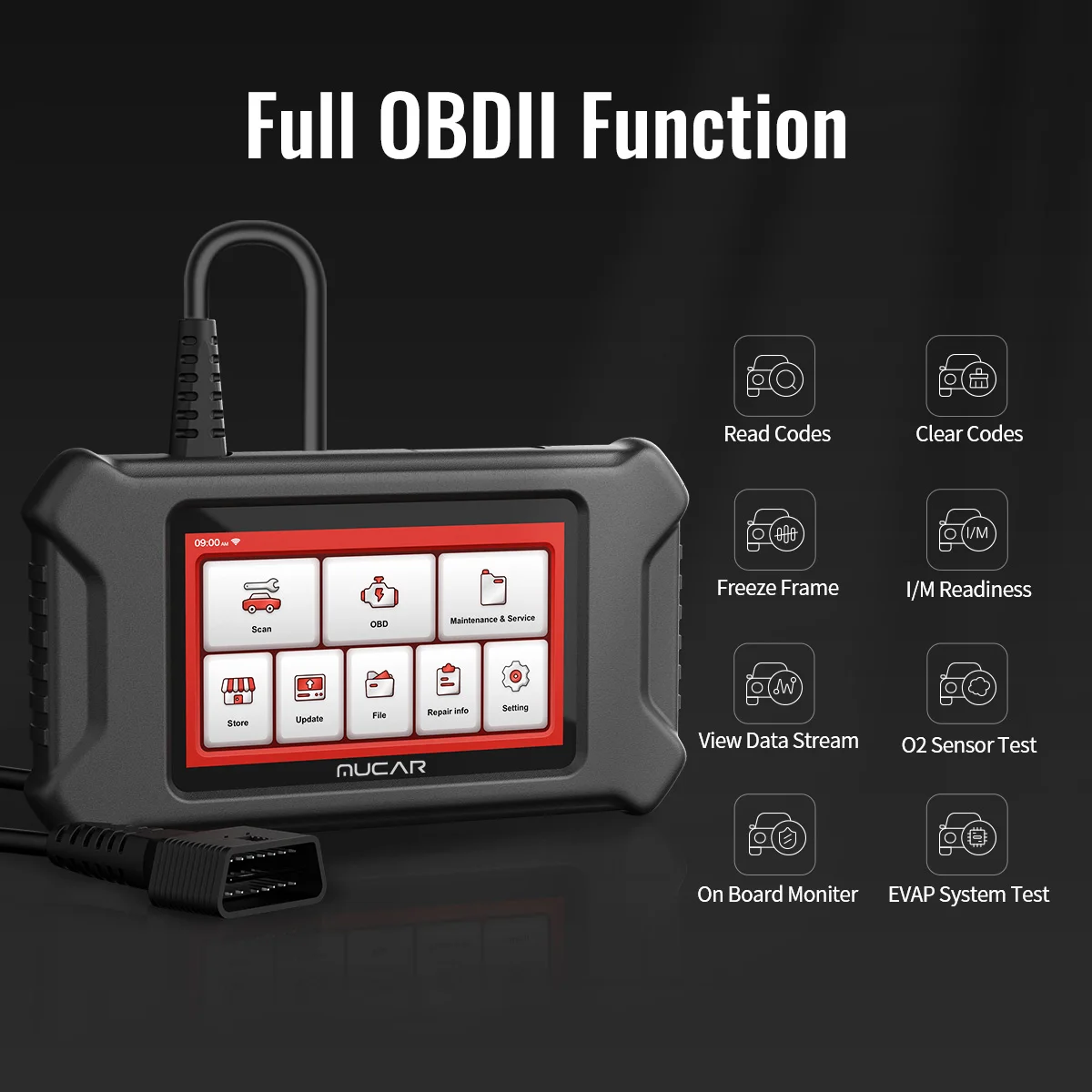 Диагностический сканер MUCAR CS4 Профессиональный Obd2 для автомобилей | Автомобили и