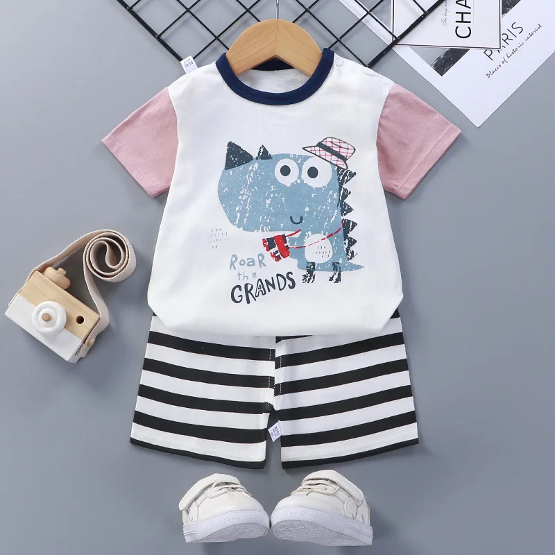 

Kids Boys Sleepwear Baby Girl Summer Cotton Sets Children Homewear Pajamas for Boy Pyjamas Kids Nightwear 3M 9M 18M 2T 3T 4T 5T