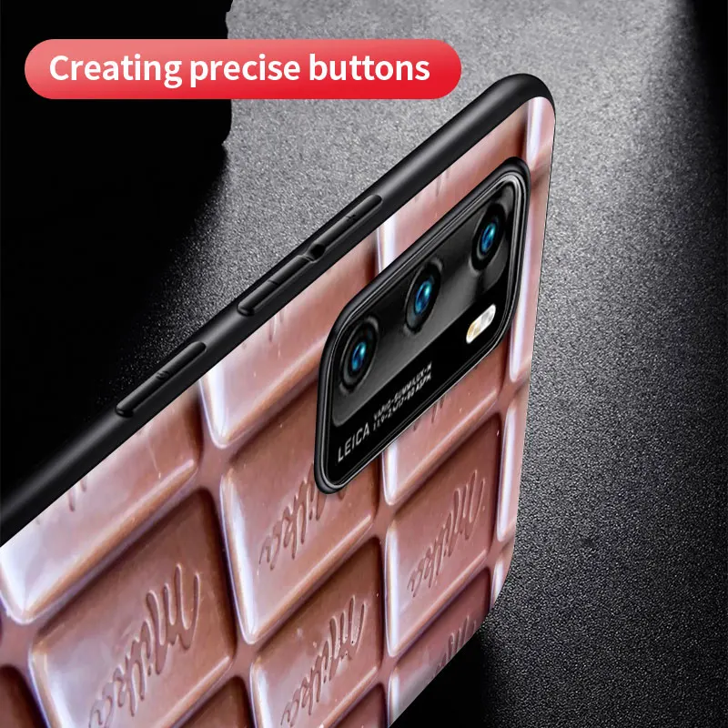 

Chocolate Milka Phone Case for Huawei P30 P40 Lite P Smart Z P20 Pro Y6 Y7 Y9 Y6p Black Soft Antil Fall Mobile Cover