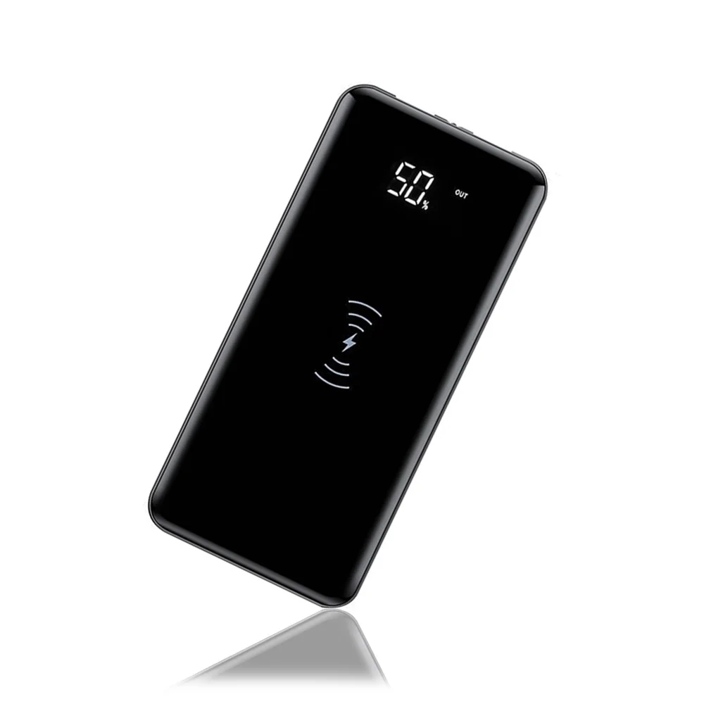 30000mAh QI Беспроводное зарядное устройство power Bank PoverBank Внешнее для iPhone 11 pro 6 X