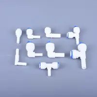 1/4 Hose Fitting Plumbing Fittings for Water Pipe Quick Connector 3/8 Filter Attachment Valve Family RO System Home Improvement