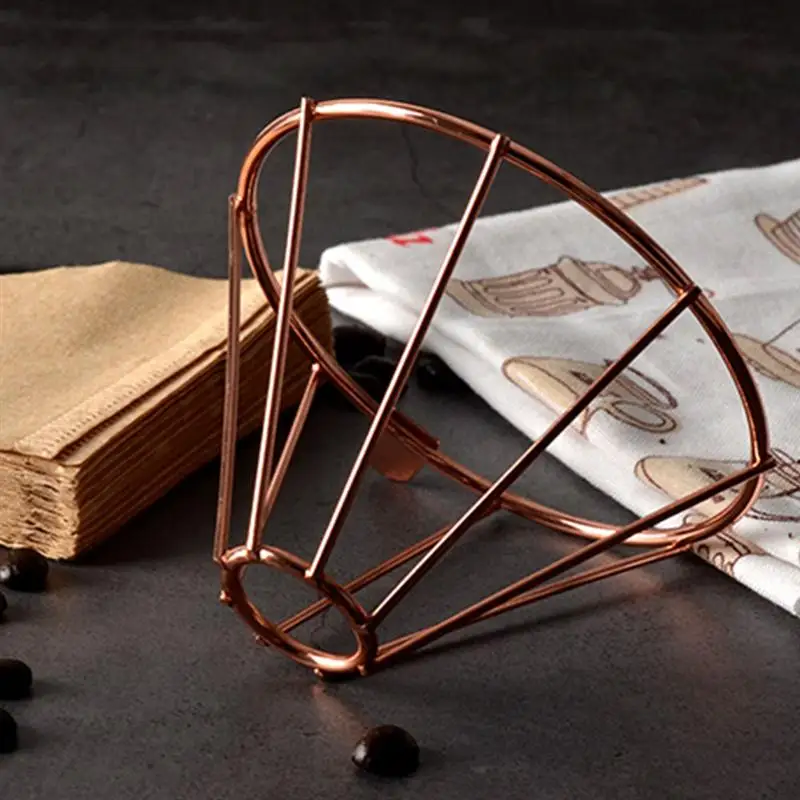 Кофе конус капельница нержавеющая сталь прочный простой залить воронку для вина