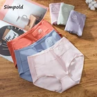 Трусы женские Simpold с высокой талией, хлопковые однотонные дышащие, нижнее белье, мягкие шорты, большие размеры