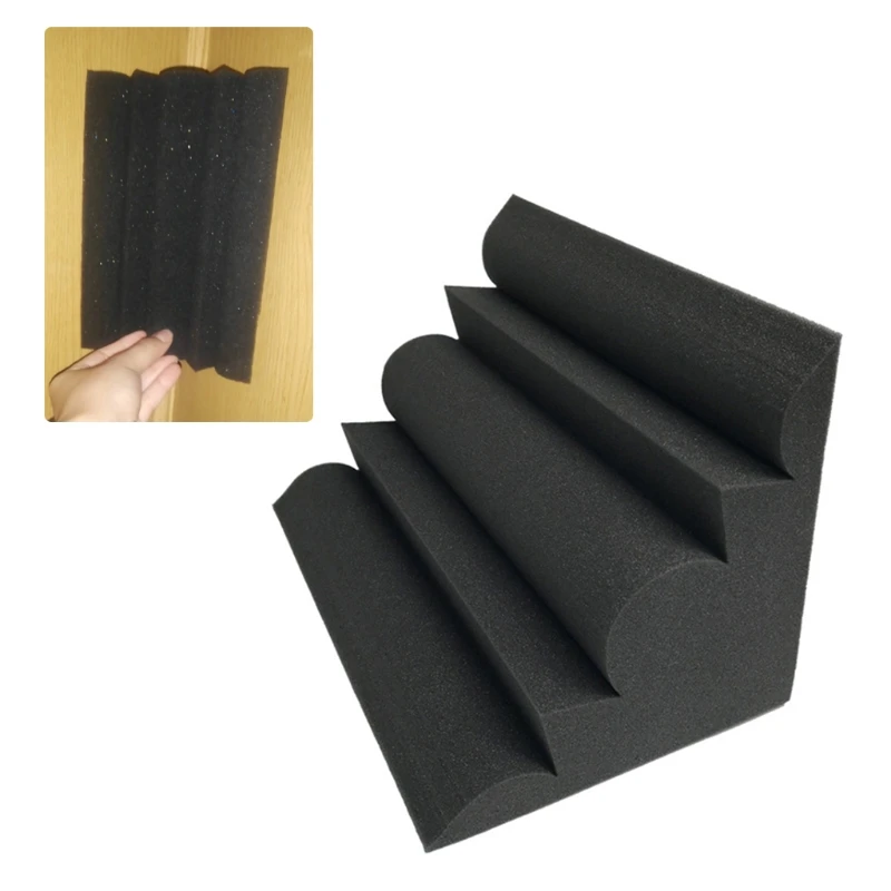 

12pcs Corner Acoustic Soundproof Foam High Density Flame Retardant Bass Trap Sound Absorption Wall Padding