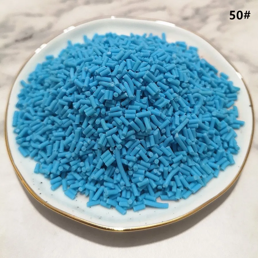 100 г/пакет слизь глина разбрызгивает для наполнителя слизь DIY Поставки конфеты бутафорский торт десерт частицы грязи украшения игрушки - Цвет: 50