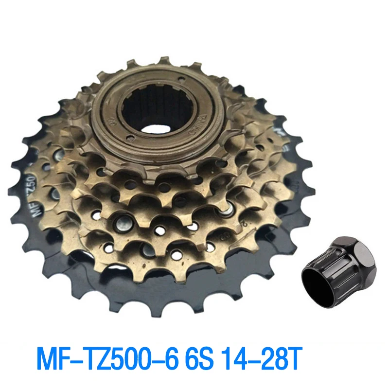 Bicycle freewheel MF-TZ500 current Rotary sleeve 6/7-speed Spin freewheel Steel 14-28T for mountain mtb road bike Accessories