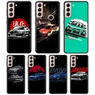 Чехол для телефона Samsung Galaxy S20 S21 FE Ultra S22 S21 S20 S10 S9 S8 Plus S10Lite S10e Note 20 10plus JDM Car Mitsubishi Evo