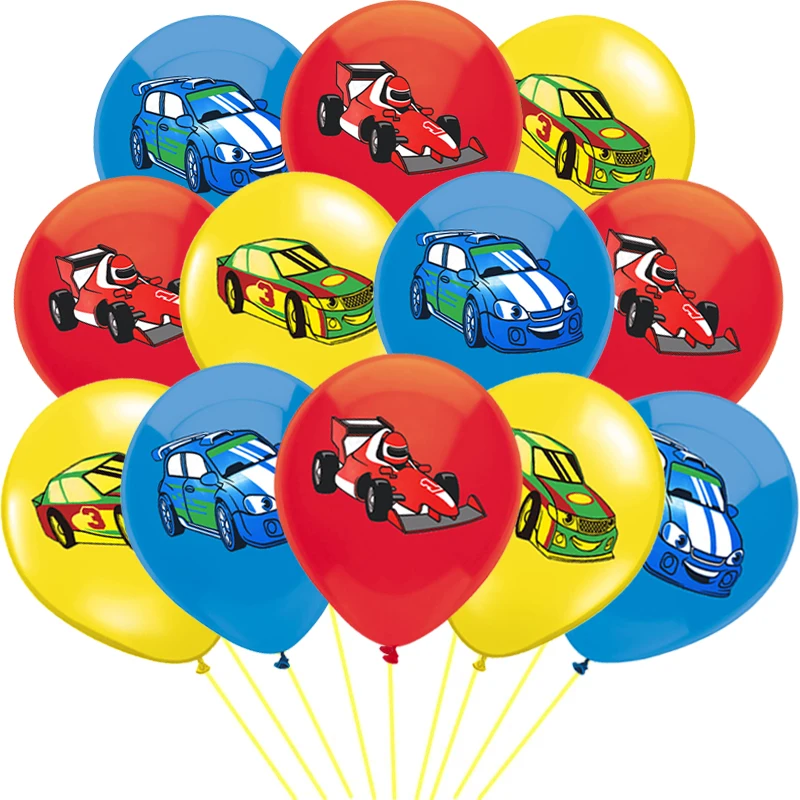 Новинка 12 шт. автомобильный латексный шар внедорожник F1 гоночная формула