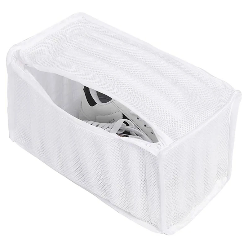 Sneaker Cleaning Bag Shoes Wash Bags Mesh Washing Coarse Net Fabric Durable And Reusable 30X20x19cm | Дом и сад