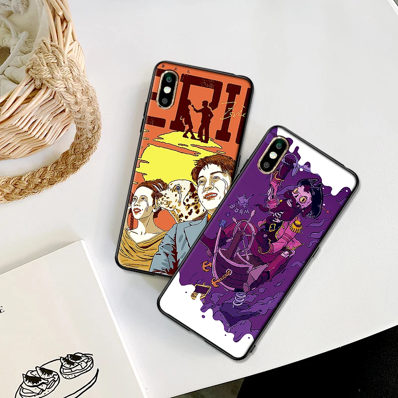 Сатирический уход за картинкой для детей iPhone 6 6S 7 8 Plus X XS XR Max 5 5S TPU Мягкий защитный